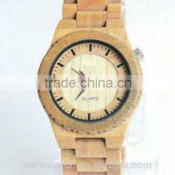 New Arrival Latest Design All Natural Wooden Case Wood Strap High Quality Wooden Wrist Watch photo-2