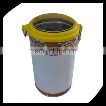 factory price coffee tin can or tin box with lock ring