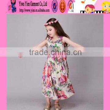 2016 Baby Girls Kids Party Wear Dresses Factory Direct Flower Summer Dresses for Kids photo-6