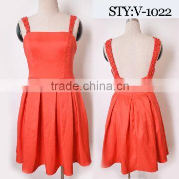 Exquisite Red Beaded Big Size Womens Dresses Wholesale Clothing Evening Party Dress Best Lady Wedding Gown photo-4