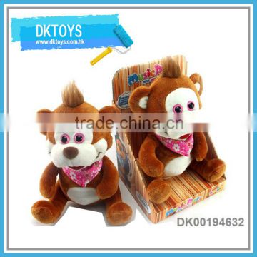 Hot Sale New Item B/O Brown Beer With Action And Record Plush Kids Toys