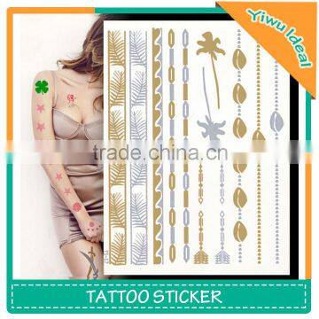 Cheap Body Flash Bracelet Gold Leaf Tattoo Sticker