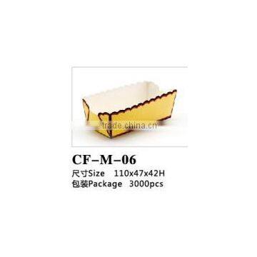 Disposable Rectangle PE Coated Paper Bread Baking Cup photo-2
