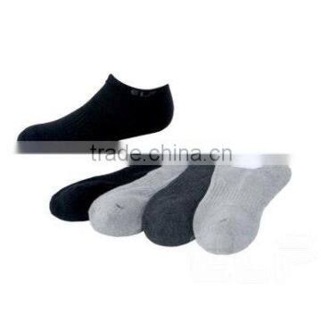 Bamboo charcoal cotton ankle sport terry socks