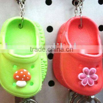 eva shoe key chain;plastic shoe key chain;fashion shoe key ring