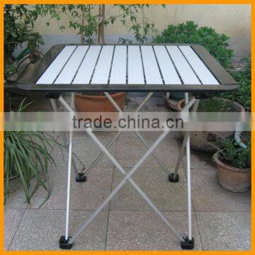 Portable folding aluminum tables