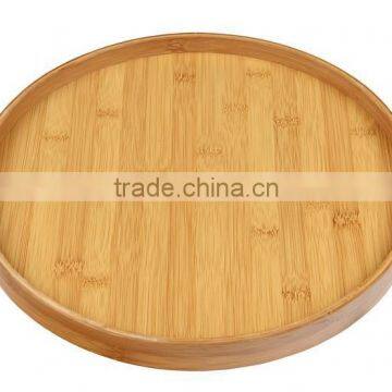 LC-9/Round Bamboo Serving Tray/Bamboo Tray For Tableware Kitchenware