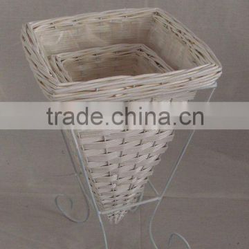 willow basket for garden or plant