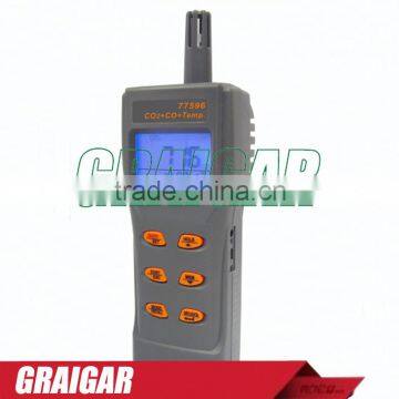 Handheld Combo Carbon Dioxide Carbon Monoxide CO2/CO Meter CO2/CO Detector 99 Memory USB Output AZ77596