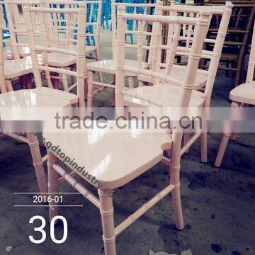 Light Pink Wooden Children Chivary Chair photo-3