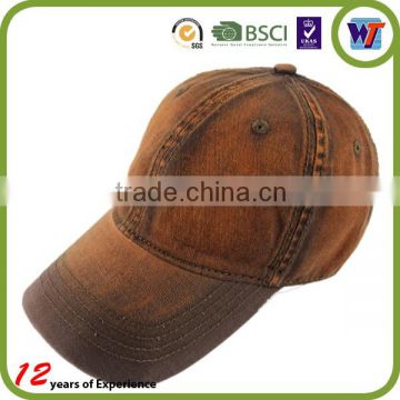 Colorful Washed 100% cotton plain distressed baseball cap