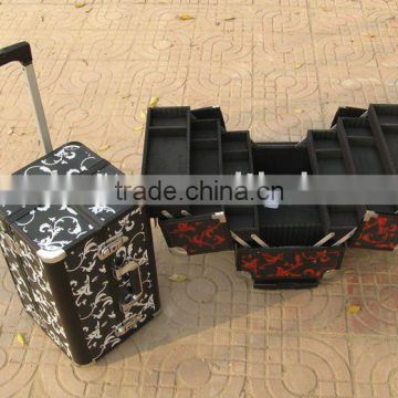 Aluminum makeup trolley case