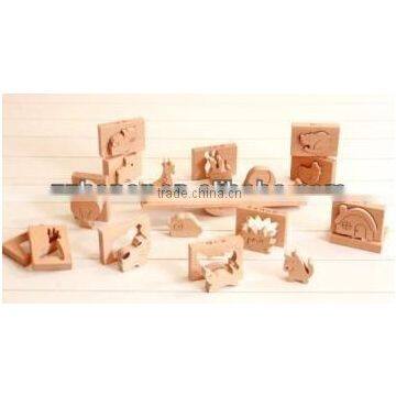 2014 hot sale wooden toys, animal seesaw