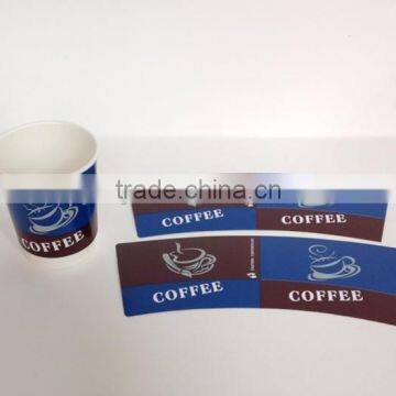 Pe coated flexo printingpaper cup fan for producing paper cups