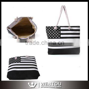 American Flag Blue Line Tote