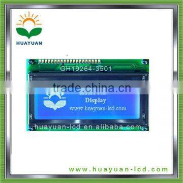 cob/stn 192*64 dots matrix 3.5inch cob LCD Module(GH19264-3501)