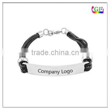 Customized Hot infinity leather woven bracelet