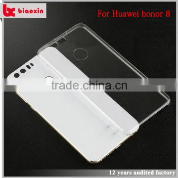 OEM welcome and supply free sample transparent housing phone cover case for huawei honor 8