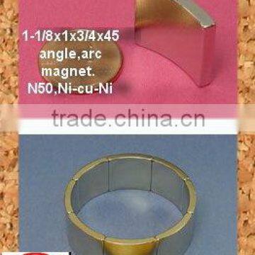 Neodymuim arc magnet for magnetic motor for sale/ magnet generator/motor magnet