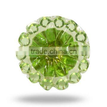 Glass Small Beads Green Color Knob