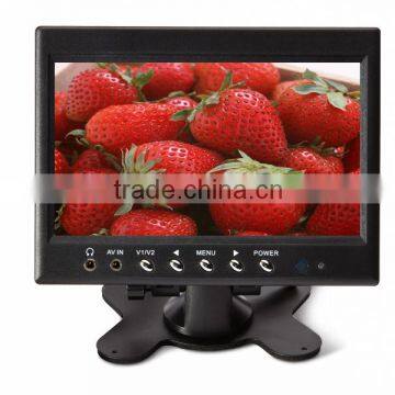 black color dc12 volt 7inch flip down motorized lcd car monitor