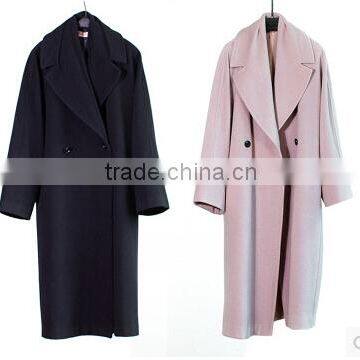 Guangzhou Women coats Manufacturer 100% wool women coats winter 2016