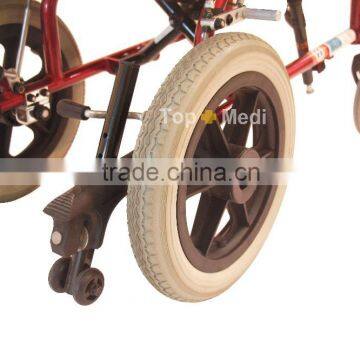 Aluminum Frame Reclining Paralysis Cerebral Wheelchair With Safety Belt photo-6