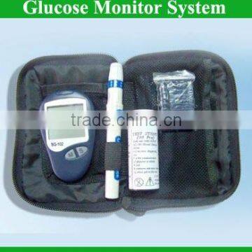 Fast reading (5 second) digital glucose meter with blood samples