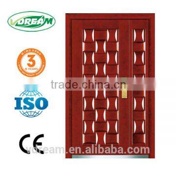 steel wooden lobby entrance door