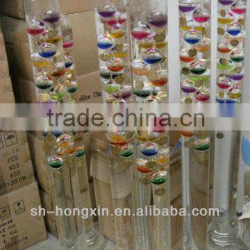 beautiful colorful galileo glass thermometer