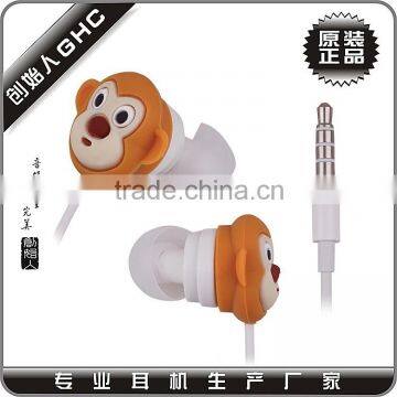 cartoon mp3 earsets with personalised design and free samples offered