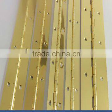 gold plated piano hinge, iron or steel piano hinge