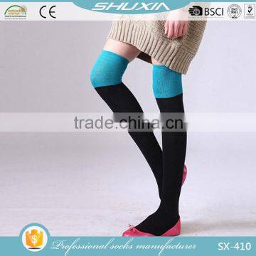 SX-410 Cheap Knee High Socks Young Woman Cute Teen Girl Cartoon Tube Socks Japanese Style Nylon and Silk Foot Sexy Stockings photo-4