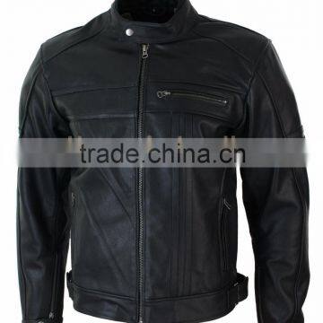 Black Motorcycle Leather jacket