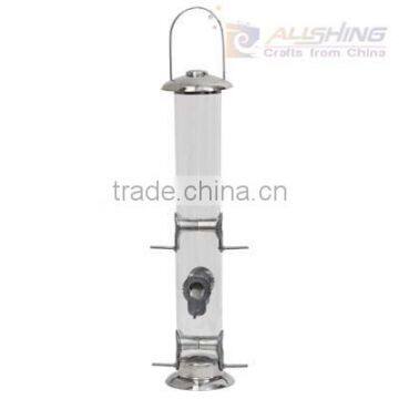 Wholesale Easy Clean Metal Plastic Seed Finch Bird Feeder Garden Outdoor Decor Birdfeeder Cage