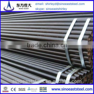 Hot ! Chinese Mill supply ms hualu steel black erw carbon steel tube/pipe standard sizes at factory prices