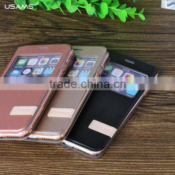 Newest Quality USAMS CASE FOR iPhone 6S ,USAMS Terse PC+PU Leather Case Cover For iPhone 6s Plus