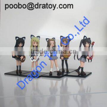 Custom girl playing guitar action figures