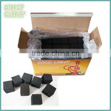 cube shape 25mm long burning time hookah charcoal