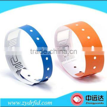 Rfid pp synthetic paper disposable rfid bracelet