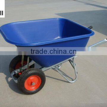 WB9600 heavey duty wheelbarrow with large plastic tray