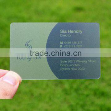 Transparent Translucent PVC Business Name Card With QR Code photo-2