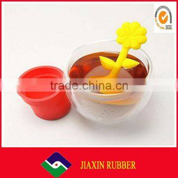 2014 News design duarable silicone tea infuser strainer