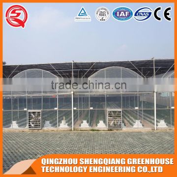 Agriculture PE film inflatable greenhouse tunnel steel frame for sale