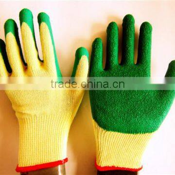 Latex Rubber Coated Palm Working Labor Gloves