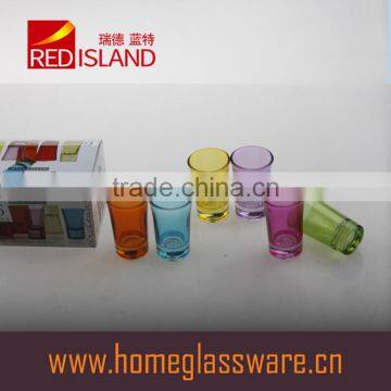 44ml Color Spraying Shot Glass With 6 Pieces One Set photo-3