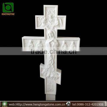 White Marble Religious Wall Relief Carving for Church Decoration