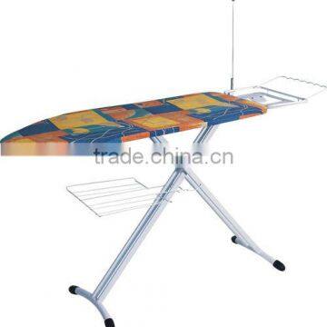 mesh folding ironing board with cloth rack