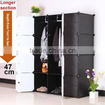 DIY Plastic Bookshelf Closet Wardrobe Cabinet Bathroom Shelf Shoe Rack photo-5