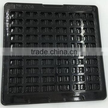 Plastic black thermoform trays ESD Tray/ Antistatic Tray